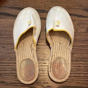 White Jcrew espadrille flats